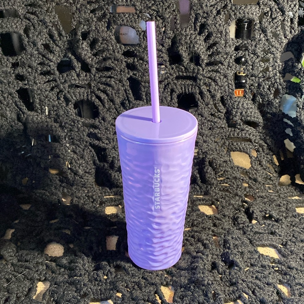 Starbucks Lavender Wavy Tumbler